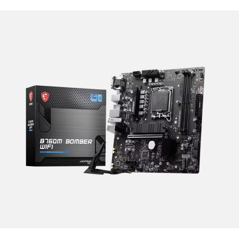 Motherboard Manufacturer - MSI B760M Bomber WiFi DDR5 LGA1700 Micro-ATX Dual CH
