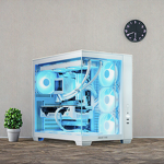 PC Case Manufacturer - AS-US SI-A02 White ATX USB3.0 Tempered Glass Desktop Case