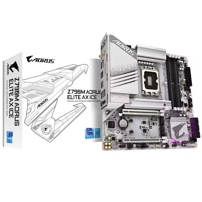 Motherboard Manufacturer - Gigabyte Z790M AORUS Elite AX ICE DDR5 LGA1700 PCIe4.0/5.0