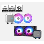 CPU Cooler Manufacturer - MSI CORELIQUID A13 240 LGA1700/1851/AM5 62.6CFM RGB 3/4pin