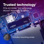 SSD Solid State Drive Manufacturer - Crucial P3 Plus 1TB PCIe4.0 NVMe M.2 Laptop 5000MB/s