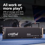 SSD Solid State Drive Manufacturer - Crucial P310 1TB PCIe4.0 NVMe M.2 2280 7100MB/s