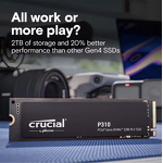 SSD Solid State Drive Manufacturer - Crucial P310 1TB PCIe4.0 NVMe M.2 Desktop SSD