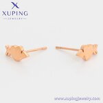 Stud Earring Manufacturer - XUPING 98600 Stainless Steel Rose Gold Plated Lovely