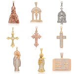 Men Pendant Manufacturer - XUPING Gold Plated Animal Cross Iced Out Hip Hop Rapper