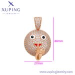 Pendant Manufacturer - XUPING X000835713 18K Gold Plated Expression Sign Iced Out
