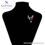 Women Brooch Manufacturer - XUPING A00912246 Heart Pendant Angle Letter Alphabet
