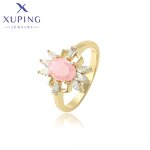 Women Ring Manufacturer - XUPING 15649 14K Gold Plated Vintage Diamond Daily Simple