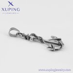 Pendant Manufacturer - XUPING 33448 Cross Black Gun Color Luxury Handsome Neutral
