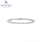 Women Bracelet Manufacturer - XUPING X000971711 Platinum Plated Environmental Copper Crystal