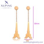 Pendant Earring Manufacturer - XUPING 98318 Rose Gold Plated Copper Long Bulk