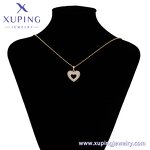 Pendant Manufacturer - XUPING X000864170 18K Gold Plated Iced Out Big Love Heart