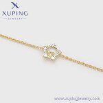 Women Bracelet Manufacturer - XUPING X000705223 14K Gold Plated Pentagram Personalized