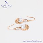 Dangle Earring Manufacturer - XUPING 99424 Rose Gold Plated Copper Stainless Steel