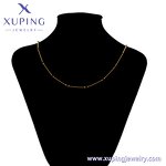 Women Necklace Manufacturer - XUPING X000994367 24K Gold Plated Link Chain Simple