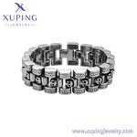 Men Bracelet Manufacturer - XUPING Gold Plated Cuban Skull Snake Stainless Steel Gothic