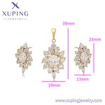 Women Jewelry Set Manufacturer - XUPING X000972977 14K Gold Plated Flower Luxury