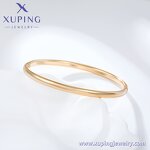 Women Bangle Manufacturer - XUPING X000937700 18K Gold Plated Plain Design New