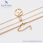 Women Necklace Manufacturer - XUPING X000905159 18K Gold Plated Stone Trendy Charming