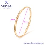 Women Bangle Manufacturer - XUPING X000937700 18K Gold Plated Plain Design New