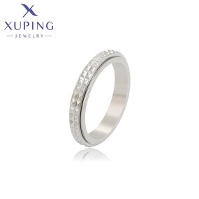 Women Ring Manufacturer - XUPING 14034 Stainless Steel Anxiety Fidget Relief Daily