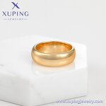 Women Ring Manufacturer - XUPING X000821413 18K Gold Plated Minimalist Wedding Copper