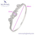 Women Bangle Manufacturer - XUPING X000905849 Platinum Plated Silver Color Fashion