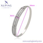 Women Bangle Manufacturer - XUPING X000709880 Platinum Plated Copper Alloy Simple