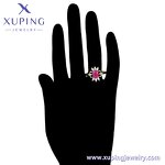 Women Ring Manufacturer - XUPING 15649 14K Gold Plated Vintage Diamond Daily Simple