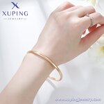 Women Bangle Manufacturer - XUPING X000937700 18K Gold Plated Plain Design New