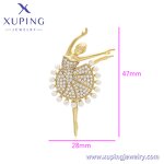Women Brooch Manufacturer - XUPING A00912296 Gold Plated Feather Star Animal Flower