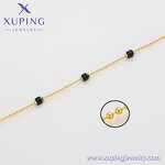Women Necklace Manufacturer - XUPING X000994367 24K Gold Plated Link Chain Simple