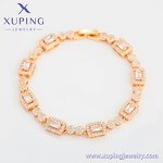 Women Bracelet Manufacturer - XUPING X000677363 Square Diamond Charm Copper Costume