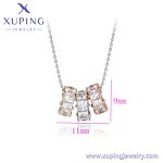Women Necklace Manufacturer - XUPING X000793574 Platinum Plated Colorful Daily Romantic
