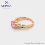 Women Ring Manufacturer - XUPING S00041194 18K Gold Plated Pave Setting Diamond