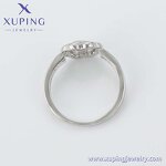 Women Ring Manufacturer - XUPING 13126 Platinum Plated Heart Engagement Charming