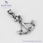 Pendant Manufacturer - XUPING 33448 Cross Black Gun Color Luxury Handsome Neutral