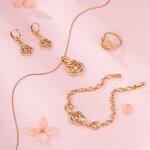 Jewelry Set Manufacturer - XUPING A00566983 18K Gold Plated South Indian Flower 4Pcs
