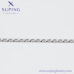 Women Anklet Manufacturer - XUPING X000988693 Platinum Plated Cuban Chain Silver