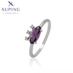 Women Ring Manufacturer - XUPING A00704162 Platinum Plated Environmental Copper Simple