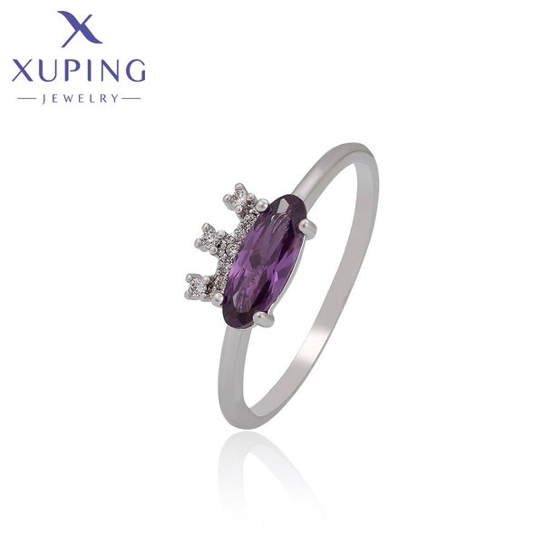 Women Ring Manufacturer - XUPING A00704162 Platinum Plated Environmental Copper Simple
