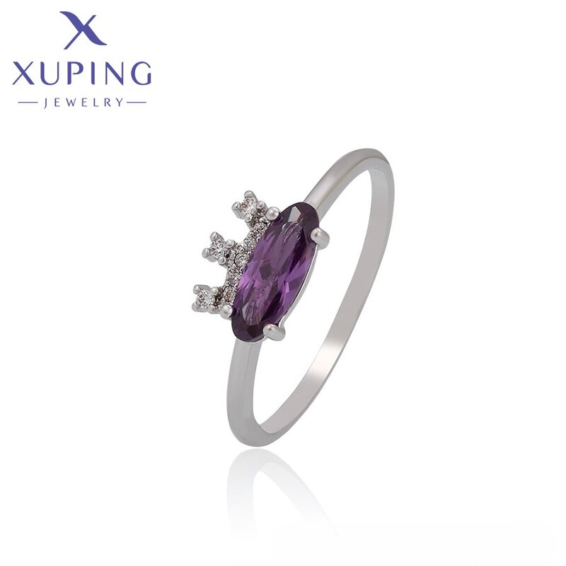Women Ring Manufacturer - XUPING A00704162 Platinum Plated Environmental Copper Simple