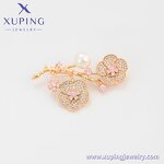 Women Brooch Manufacturer - XUPING A00912323 Fashion Pink Plum Blossom Flower