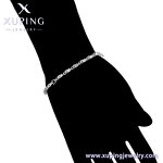 Women Bracelet Manufacturer - XUPING X000971711 Platinum Plated Environmental Copper Crystal