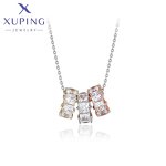 Women Necklace Manufacturer - XUPING X000793574 Platinum Plated Colorful Daily Romantic