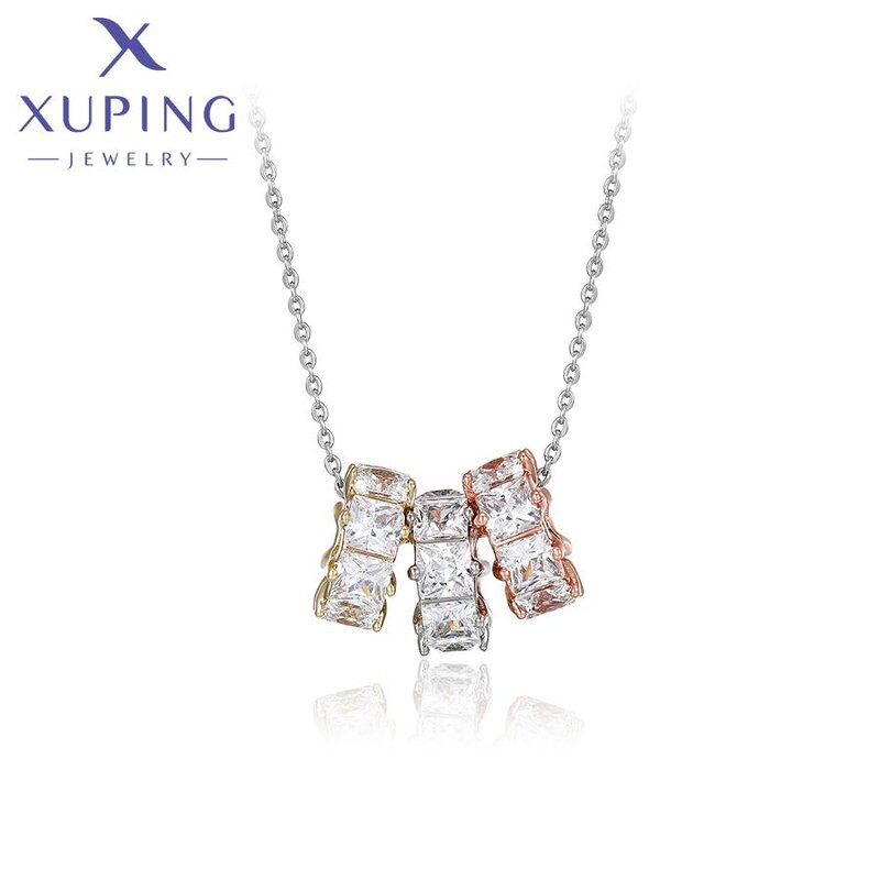 Women Necklace Manufacturer - XUPING X000793574 Platinum Plated Colorful Daily Romantic
