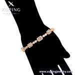 Women Bracelet Manufacturer - XUPING X000677363 Square Diamond Charm Copper Costume