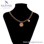 Women Necklace Manufacturer - XUPING A00733995 18K Gold Plated Heart Minimalist