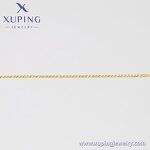 Women Anklet Manufacturer - XUPING X000859098 14K Gold Plated Simple Foot Link Chain