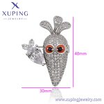 Women Brooch Manufacturer - XUPING A00898470 Synthetic CZ Copper Carrot Gift Fashion